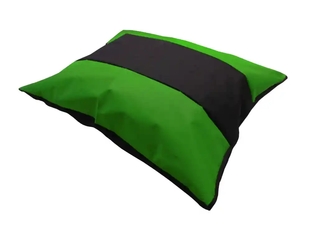 Cama Colchón Bicolor Para Mascota Gigante Verde