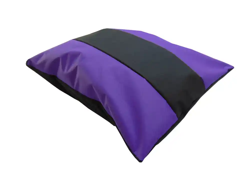 Cama Colchón Bicolor Para Mascota Gigante Morado