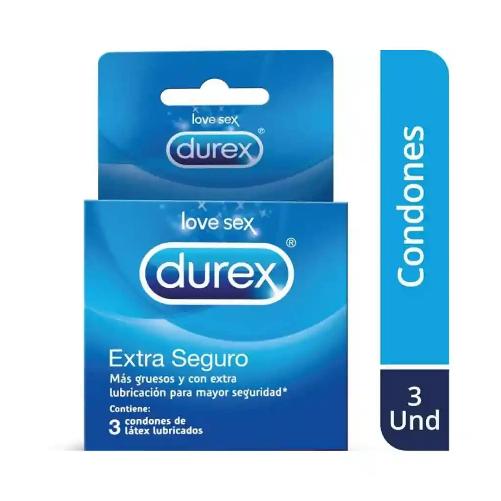 Durex Preservativo *3 Und Extra Seguro