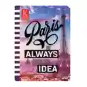 Hojas Cuaderno Cosido Mujer Pasta Dura X100