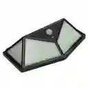 Lampara Interactiva De Pared Panel Solar Luz Blanca Sensor 180 Led Hs-8010a (5590)