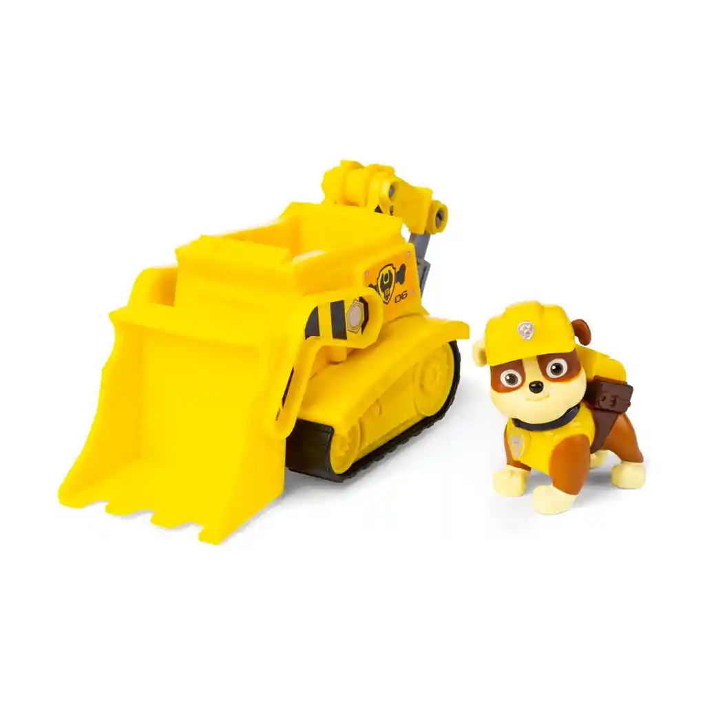 Paw Patrol Carro Rubble Patrulla Canina Con Figura