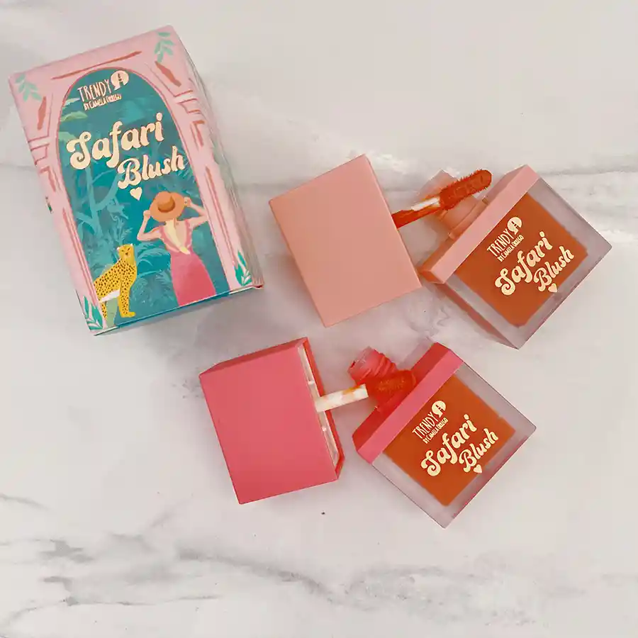  TRENDY Kit Duo Rubor Liquido Safari Blush 