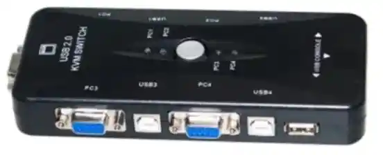 Switch Kvm 4 Puertos Usb Vga