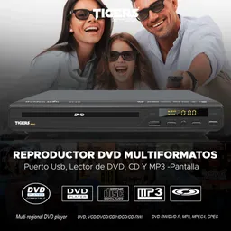 Reproductor Dvd Multiformatos -tg3080