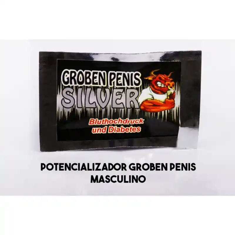 *2 Potenciador Estimulante Masculino Grobenpenis Silver