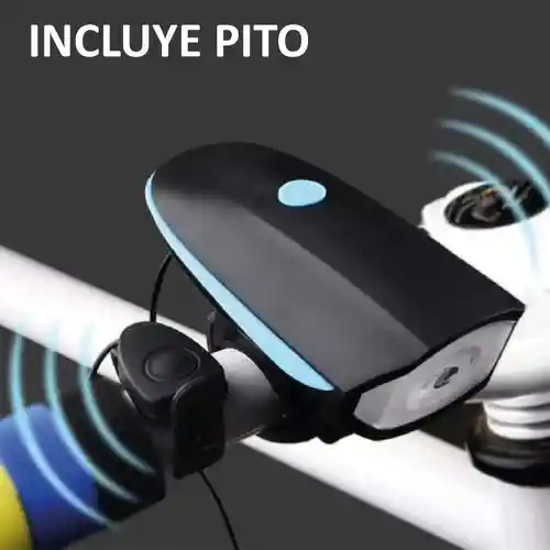 Lintera Para Bicicleta Con Pito 7588