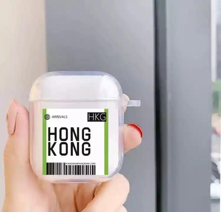 Airpods Funda Para 1/2. Diseño Ticket Hong Kong