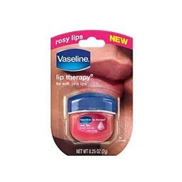 Vaselina Para Labios Lip Therapy De Vaseline Rosy Lips Made In The Usa 0,25 Oz (7g)