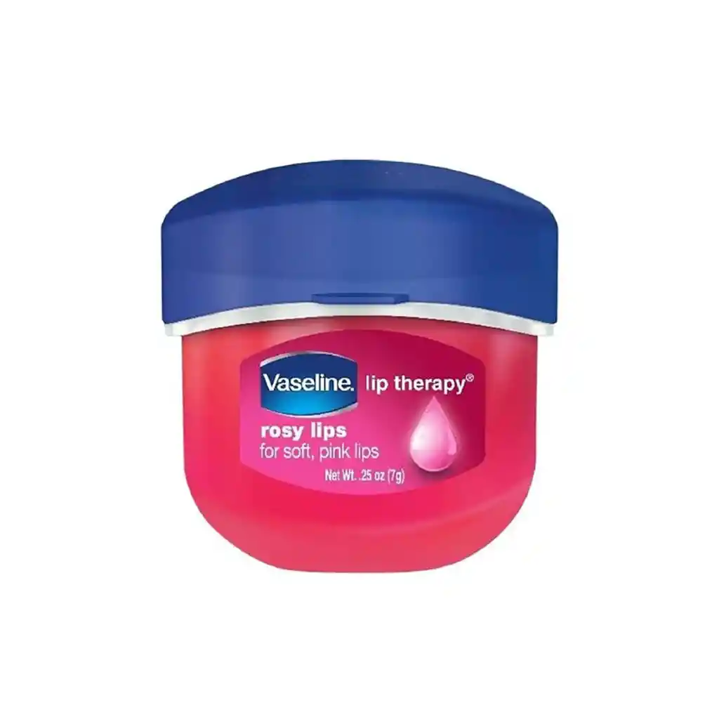 Vaselina Para Labios Lip Therapy De Vaseline Rosy Lips Made In The Usa 0,25 Oz (7g)
