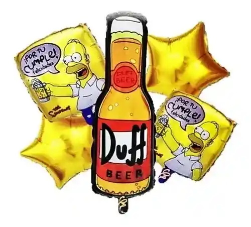 Kit Globos Homero Con Cervez Duff