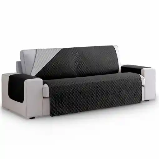 Protector Sofa 3 Puestos Negro - Gris