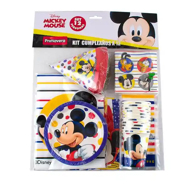 Kit De Cumpleaños X 12 Primavera Diseño Mickey