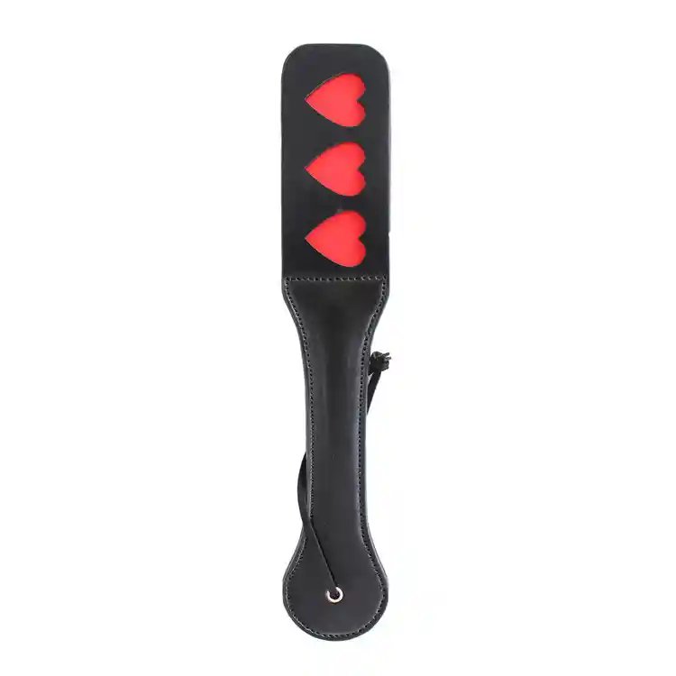 Paleta Erotica Para Nalgadas Kinki Heart Negro Camtoyz