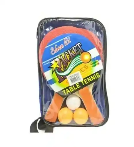 Raquetas Ping Pong Set 2 Raquetas + 3 Pelotas