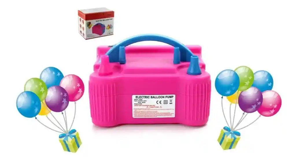 Inflador De Globos Electrico 600w Doble Boquilla