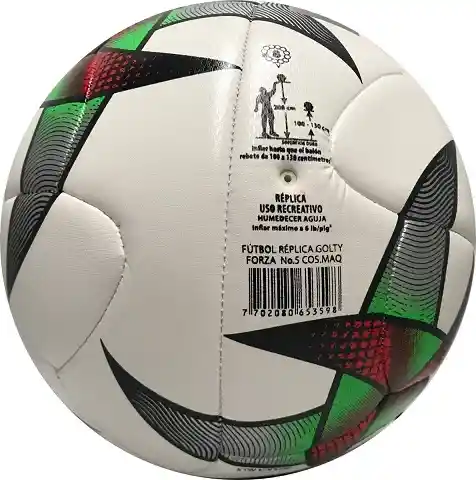Balón De Fútbol Golty Forza Cosido Máquina Uso Recreativo#5