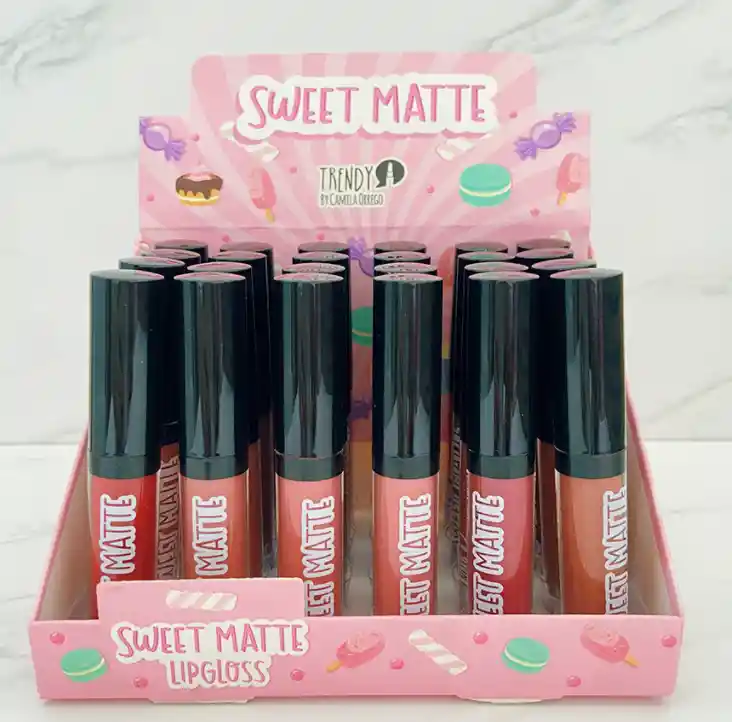  Labial Matte TRENDY Sweet Ref Lt04 Unidad 