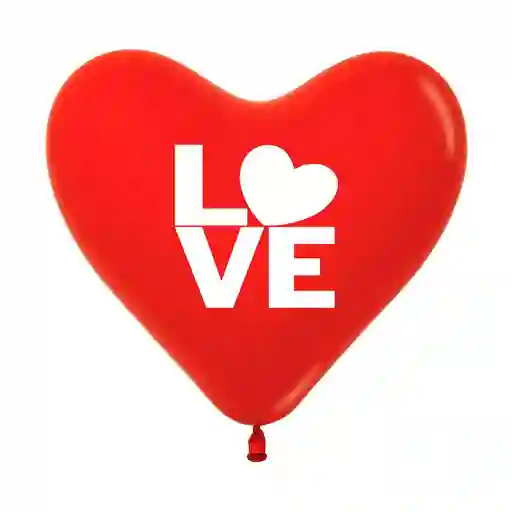 C-12 Globos Bombas Love Corazón Fashion Rojo X 50unds