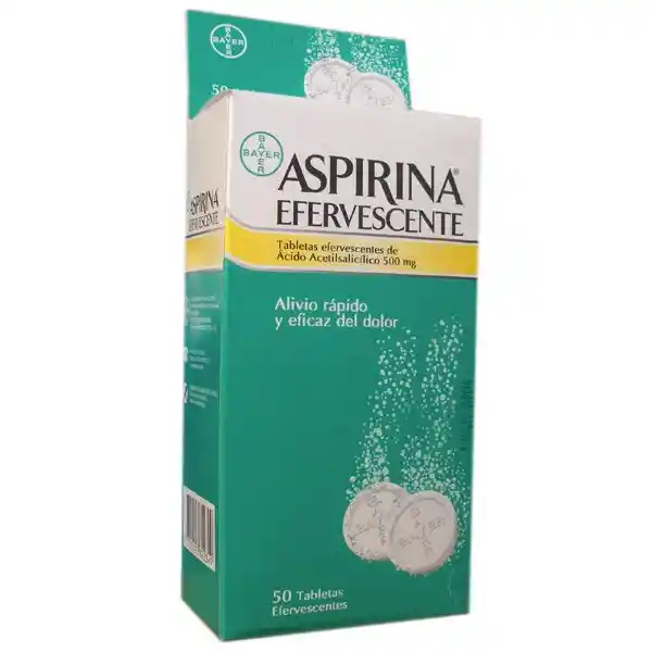 Aspirina Efervescente Acido Acetilsalicilico 500mg