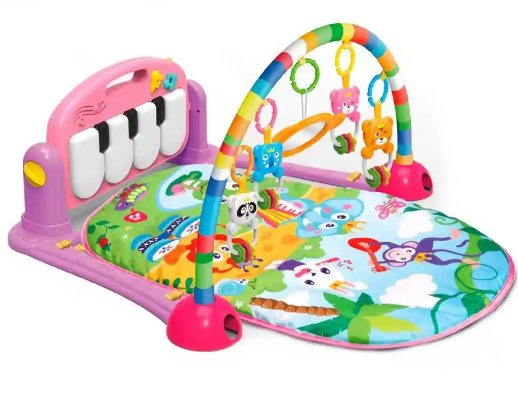 Gimnasio Bebe Tapete Piano Estimulación Luces Oferta 0-3 Años Ref. Miquito Púrpura