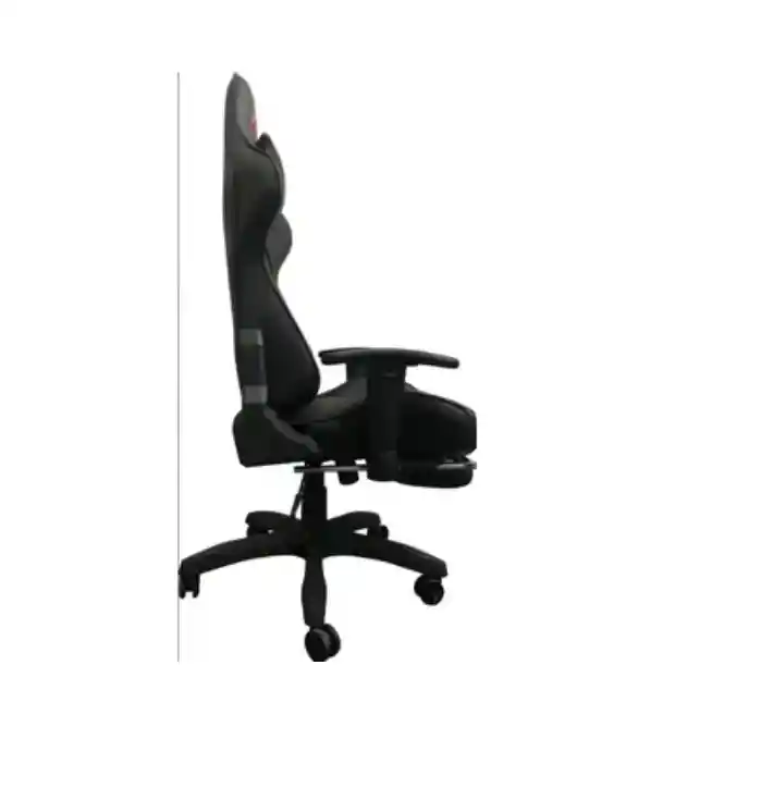 Silla Gamer Giratoria Para Pc Con Reposa Pies Negra