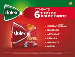 Dolex Forte Acetaminofen + Cafeina X 1 Tableta