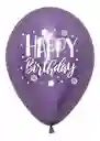 Globos Bombas R-12 Feliz Cumpleaños Reflex Surt X 50