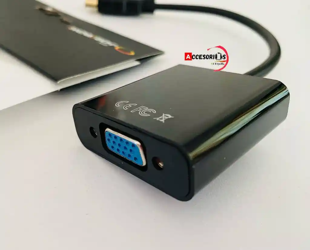 Adaptador Convertidor Cable Hdmi A Vga 1080p + Audio