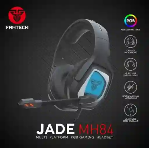 Audifonos Gamer Jade Fantech, Rgb, Jack 3.5mm Original
