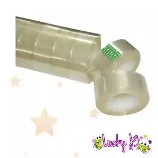 Cinta Transparente Para Regalos Pequeña 12mm *5m* 3 Und