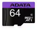 Adata Micro Sd 64 Con Adaptador