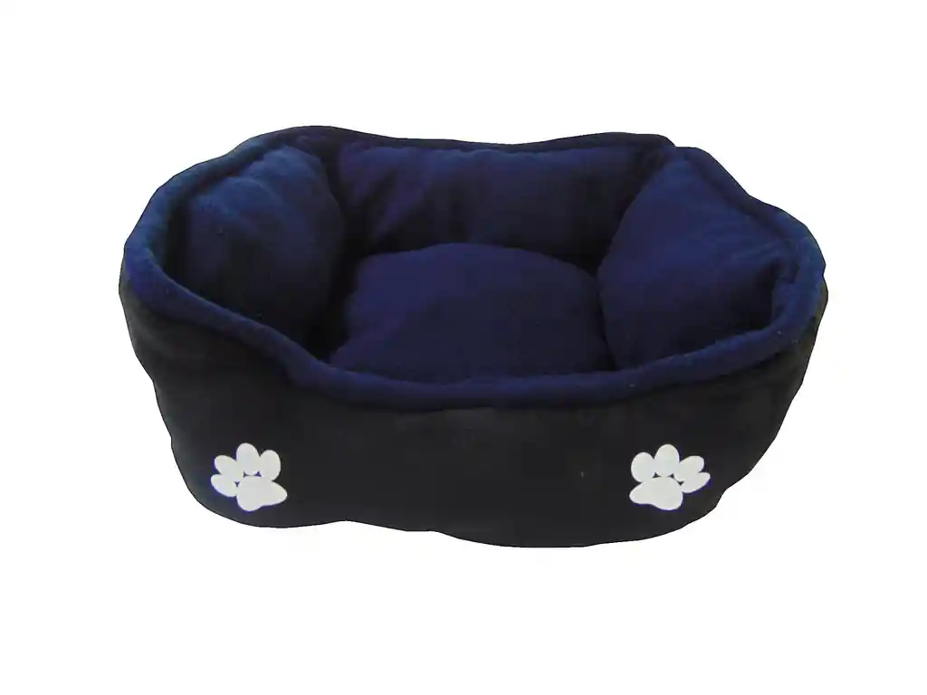 Cama Mediana Doble Faz Azul Oscuro