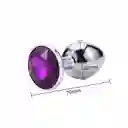 Plug Anal Metalico Talla S Dark Violet