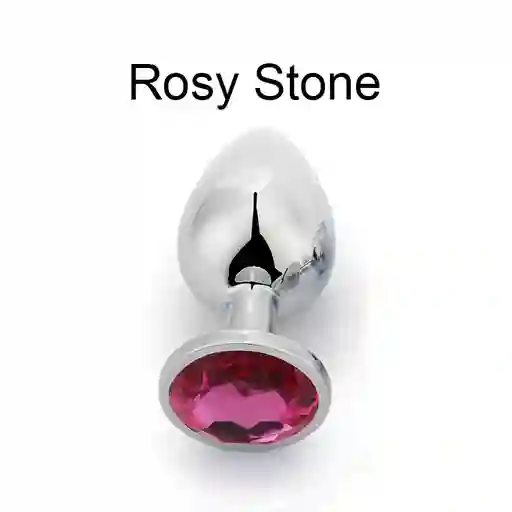 Plug Anal Metalico Talla S Rosy Stone