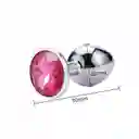 Plug Anal Metalico Talla S Rosy Stone