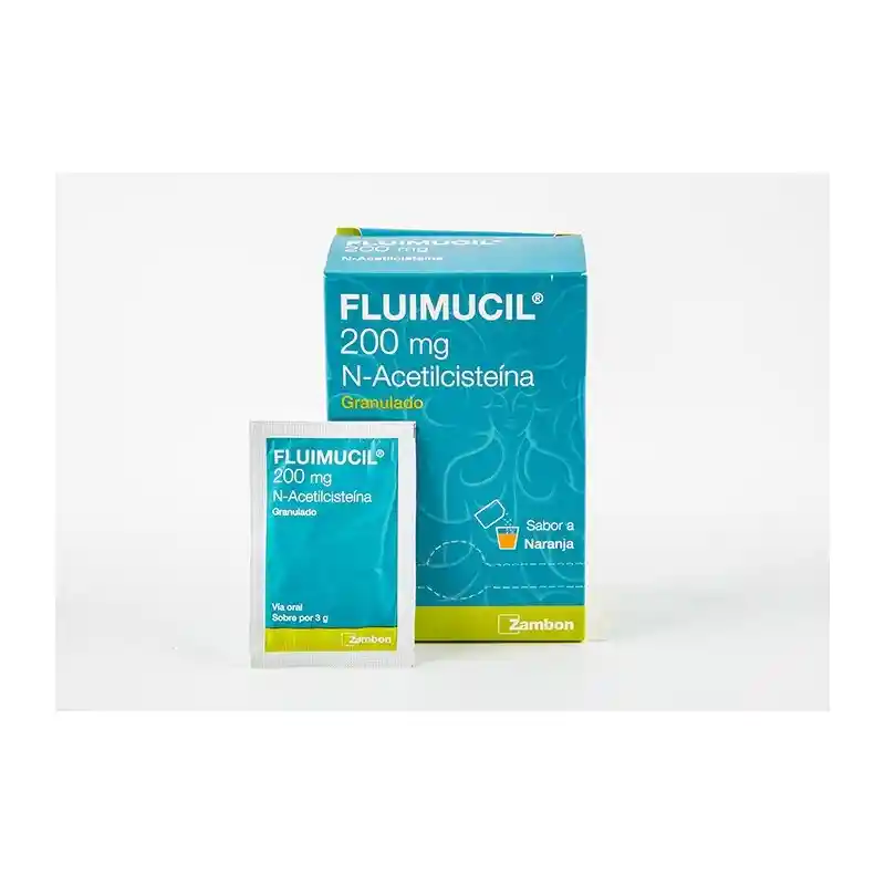 Fluimucil 200mg Con Azucar X1 Sobre