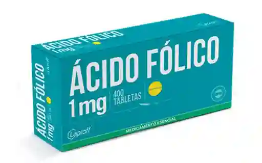 Blister Acido Folico 1Mg X10 Tabletas Laproff