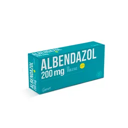 Albendazol 200mg Blister X2 Tabaletas Laproff