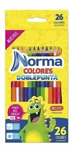 Color Colores Norma Doble Punta Caja X 12 Unidades