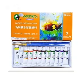 Pintura De Acuarela Marie´s Originales X 12unds Tubo De 5ml C/u Pinturas Acuarelas