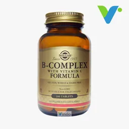 B Complex Con Vitamina C Formula 100 Tabletas Solgar