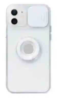 iPhoneFunda Case Anillo Soporte Protector Camara Blanco Para 12 Pro Max