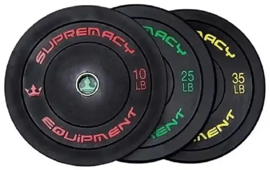 Discos De Caucho Supremacy 2 Uni De 25 Lb - Negro