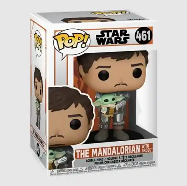 Funko Pop The Mandalorian With Grogu Star Wars 461