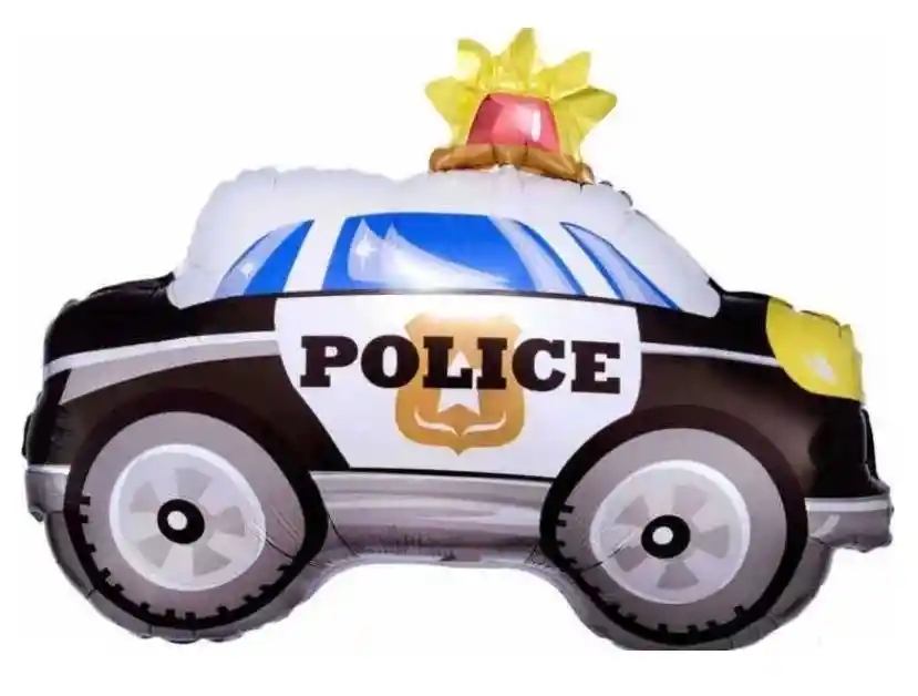 Globo Metalizado Auto Policia