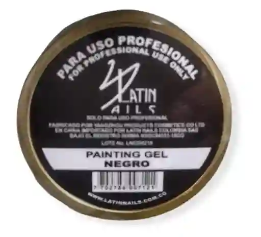 Painting Gel Negro Latin Nails