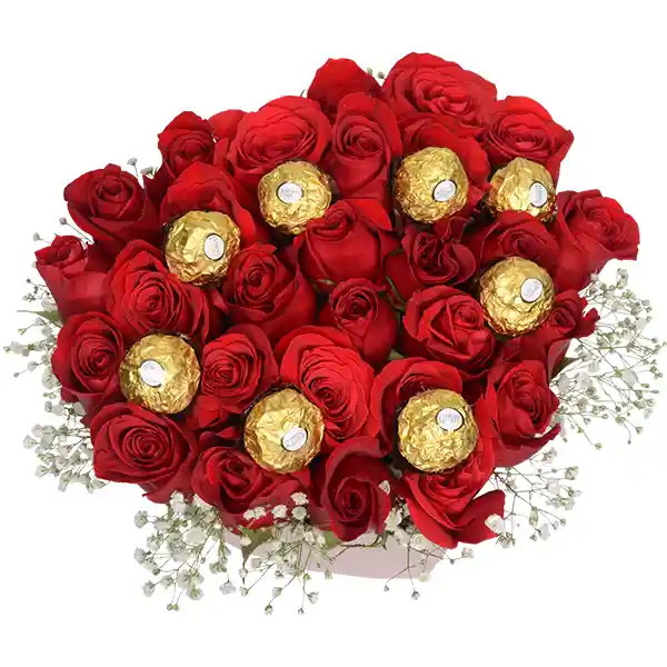 Bouquet De Rosas Varias Mas Decoración Mas Ferrero Si Lo Requieren $170000