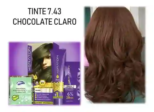 Tinte Chocolate Claro 7.43 Keraton