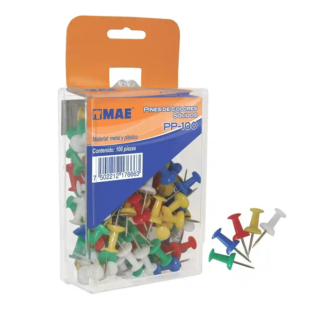 Chinchones De Colores Traslúcidos Caja X 50 Piezas